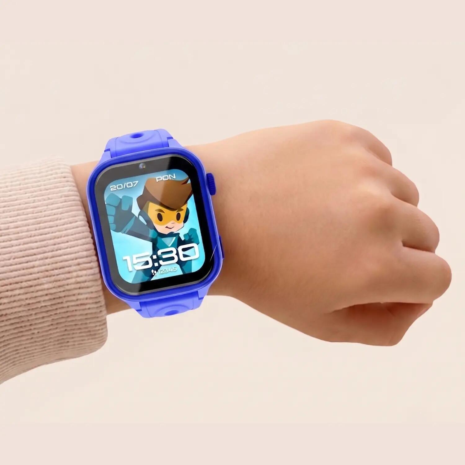 Smartwatch AI Forever Bro KW-540 GPS WiFi 4G IPS Android Jarvis Blau 7/15