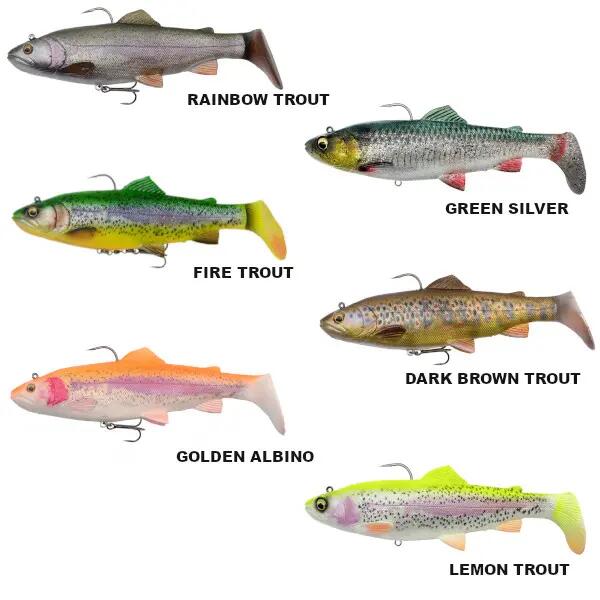 Savage Gear 4D TROUT RATTLE SHAD 17CM 80G SINKING GOLDEN ALBINO 2/2