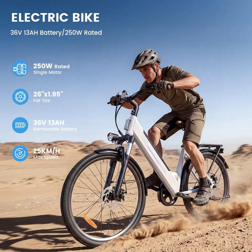 Elektromos kerékpár felnőtteknek iScooter UcityS 36V 13Ah akkumulátor 15/15