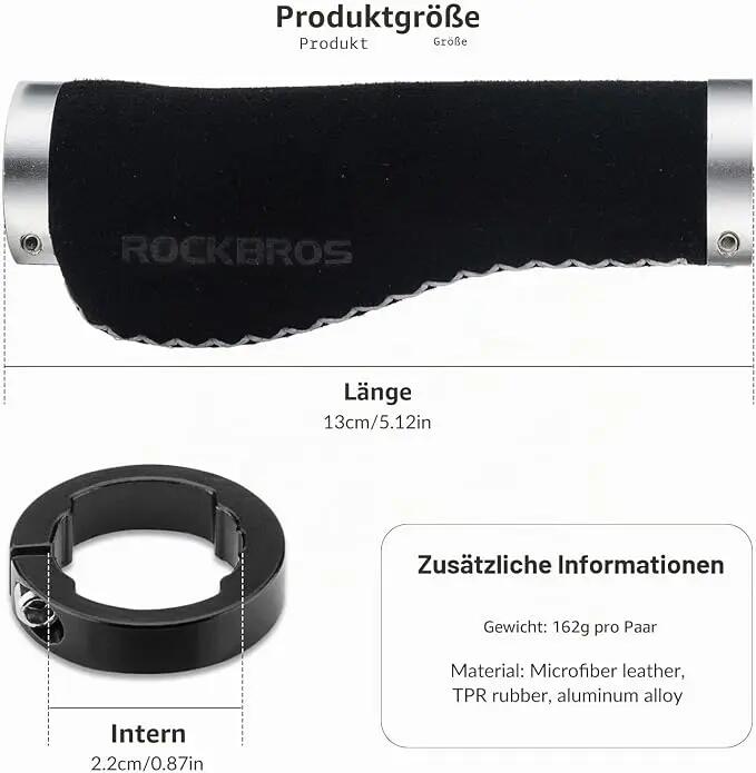 Fahrradgriffe Lock-On ergonomisch mit Hörnchen – 22,2 mm 3/6