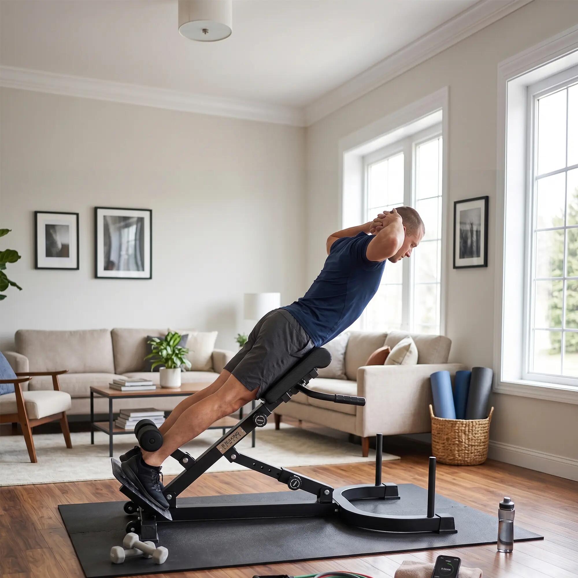 Hyper Extension Bench – Rugtrainer voor Onderrug, Bilspieren & Hamstrings 3/3
