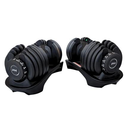 Verstelbare dumbbells Smart 2 × 24 kg