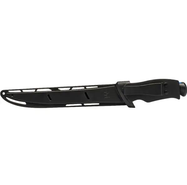 Nóż Mustad z ostrzem teflonowym 23 cm z pochewką 3/5