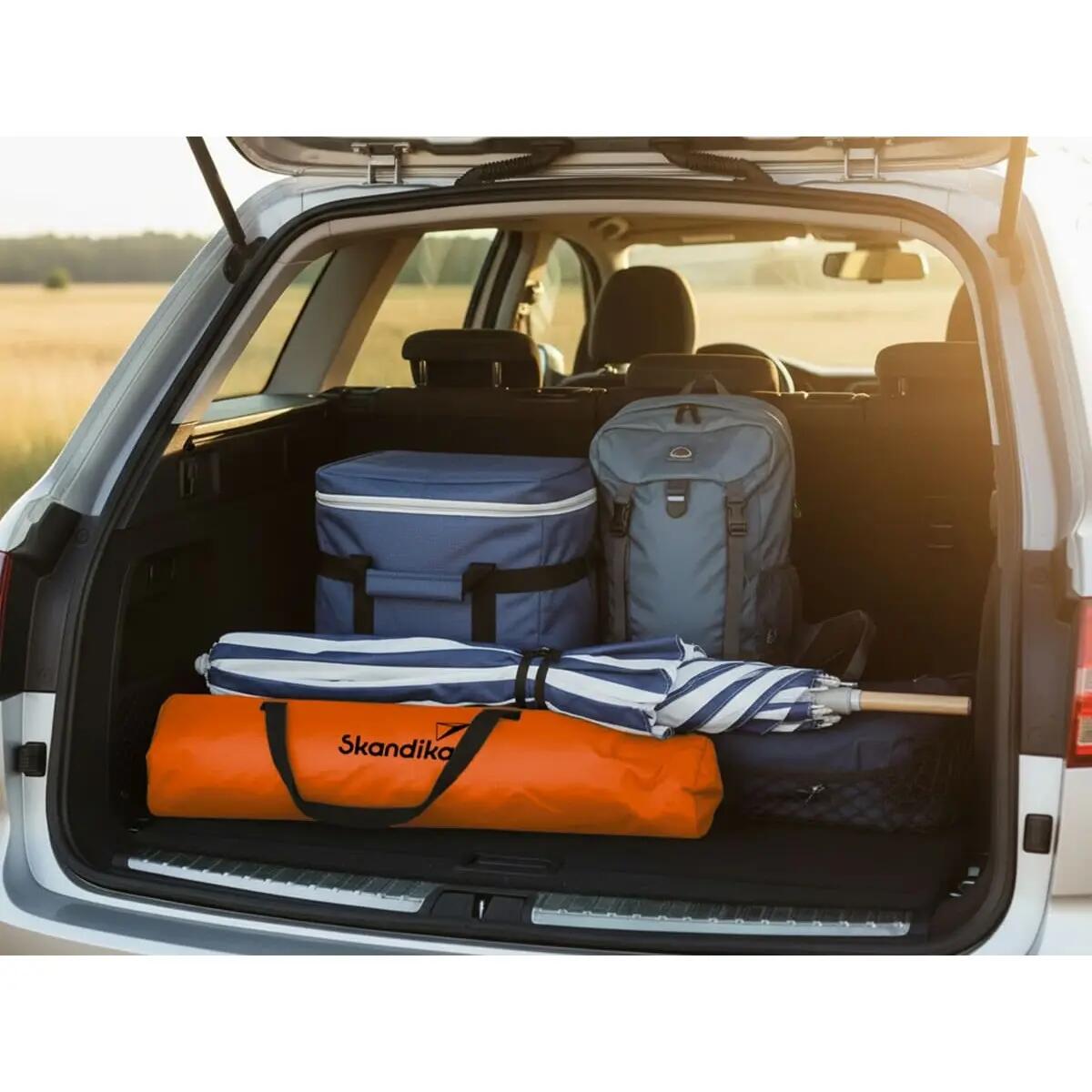 Set di 2 sedie da campeggio - Beach - Comode - rete traspirante - portabibite 9/10