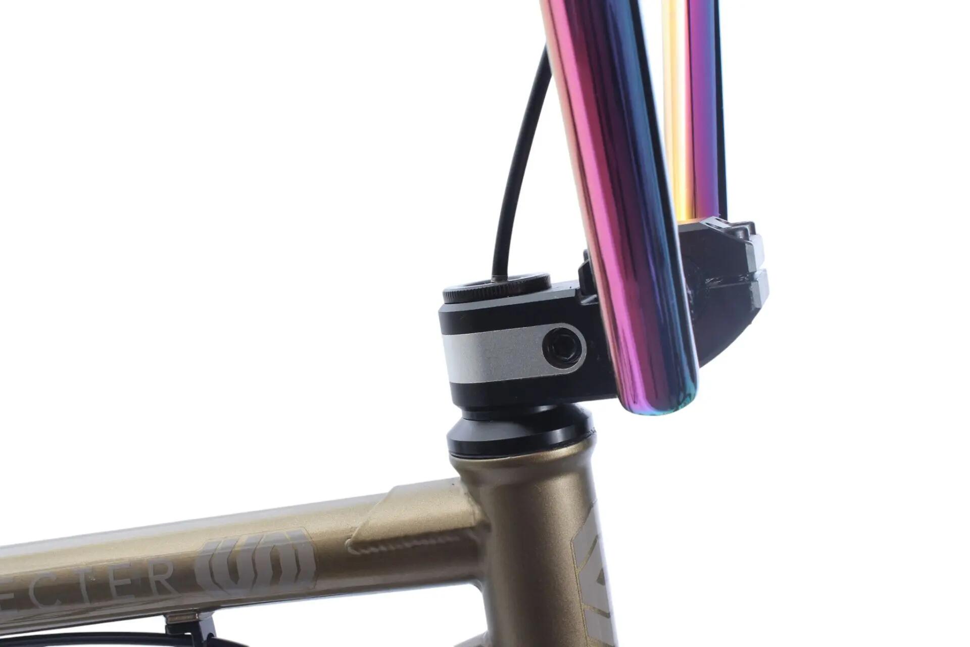 Rower BMX dla dorosłych KHE SPECTER V2 LTD Oil Slick złoty 20 cali 9,9 kg 9/15
