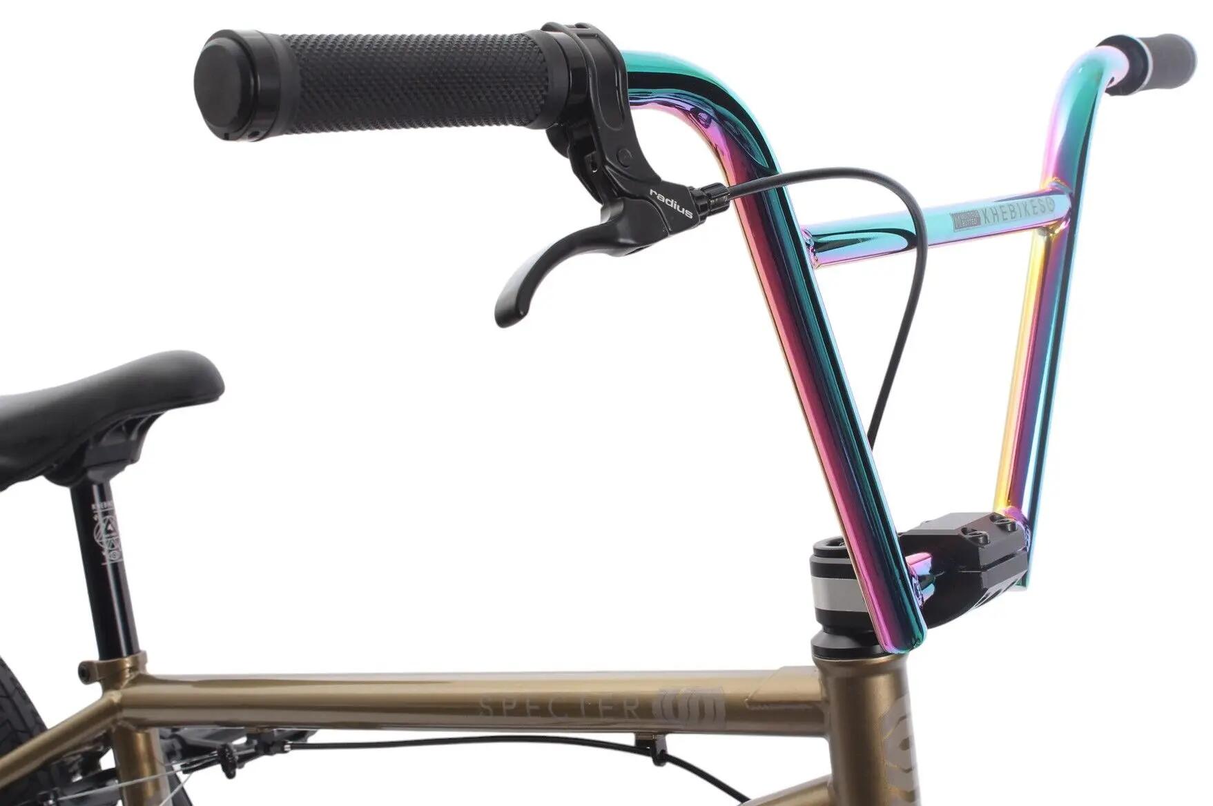 Rower BMX dla dorosłych KHE SPECTER V2 LTD Oil Slick złoty 20 cali 9,9 kg 11/15