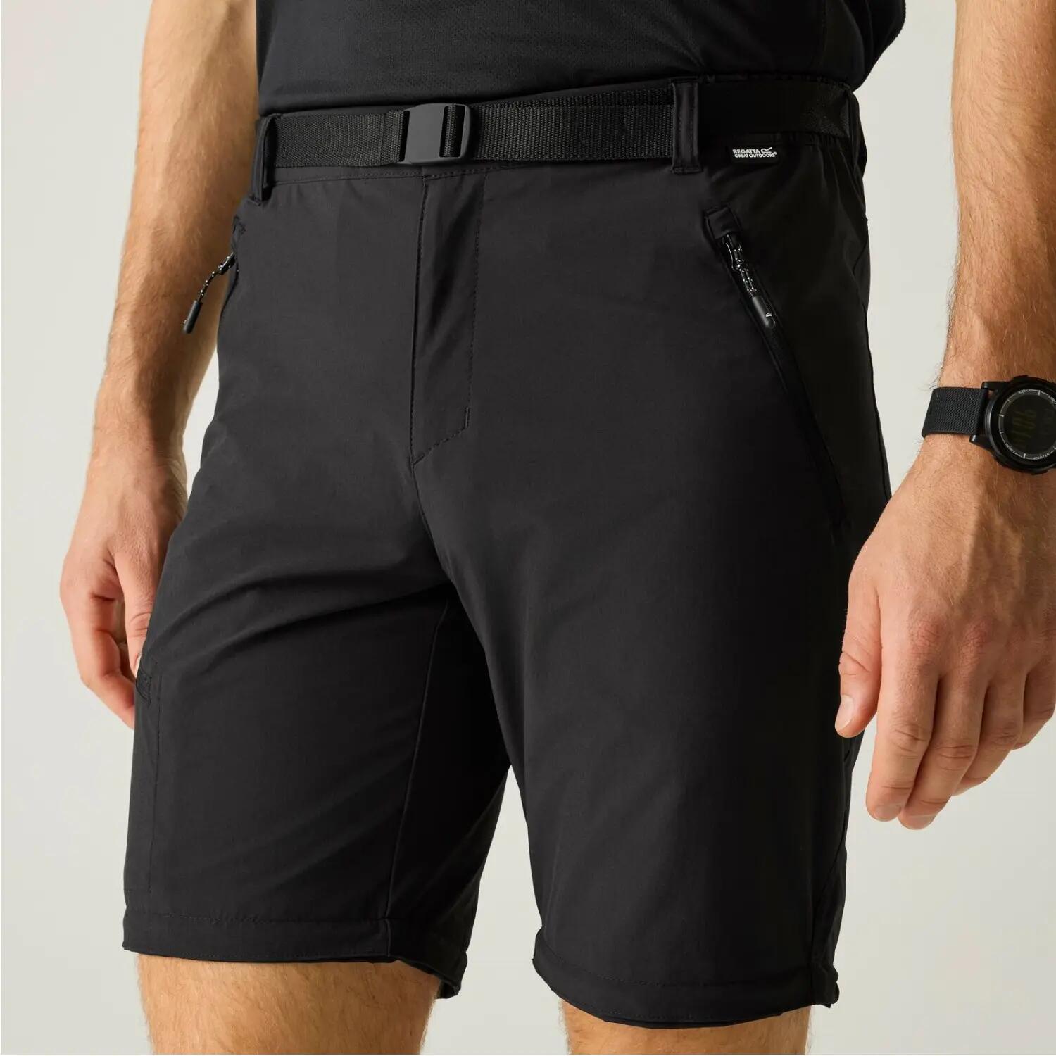 Pantalon - Randonnée - Homme - Stretch, Convertible en short - RMJ368 - Noir 5/5