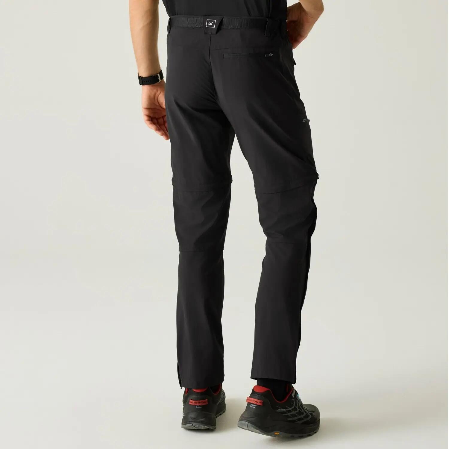 Pantalon - Randonnée - Homme - Stretch, Convertible en short - RMJ368 - Noir 2/5