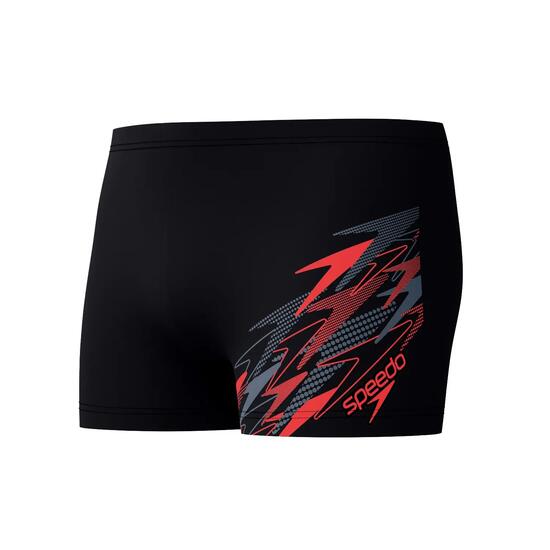 Speedo Medley Logo zwembroek voor heren, zwart/rood