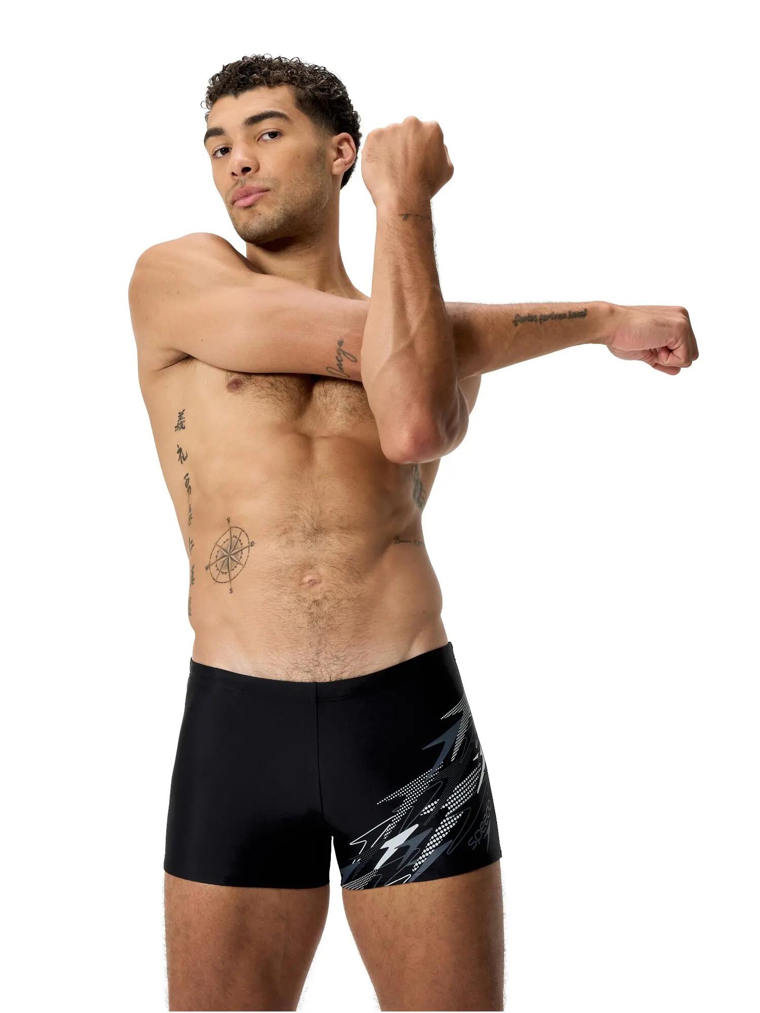 Boxer de Bain Homme Medley Logo Gris/Noir 2/7