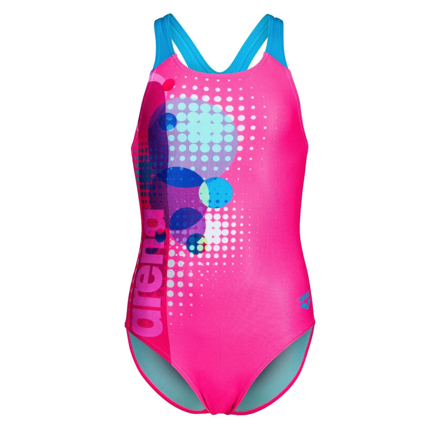Bañador Arena Dots rosa/multicolor para niña 2/6