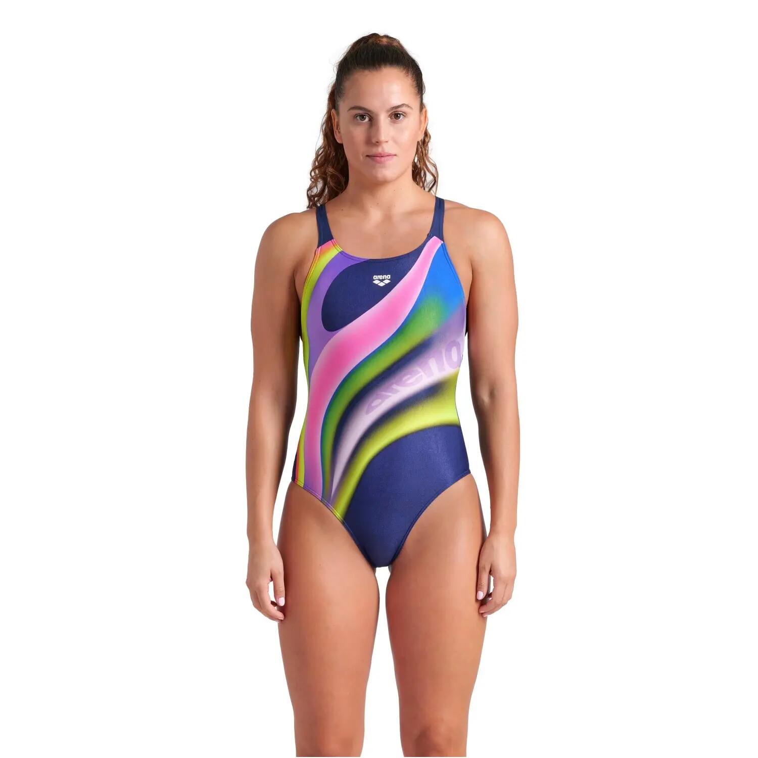 Dames zwempak uit 1 stuk Arena Water Fluids 2/5