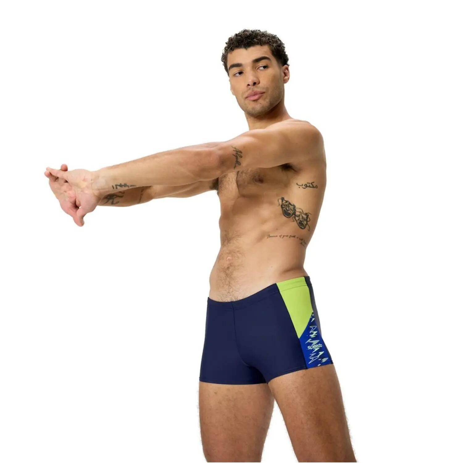 Mens Dive Aquashort Swimming Trunks (Peacoat/Deep Blue) 3/7