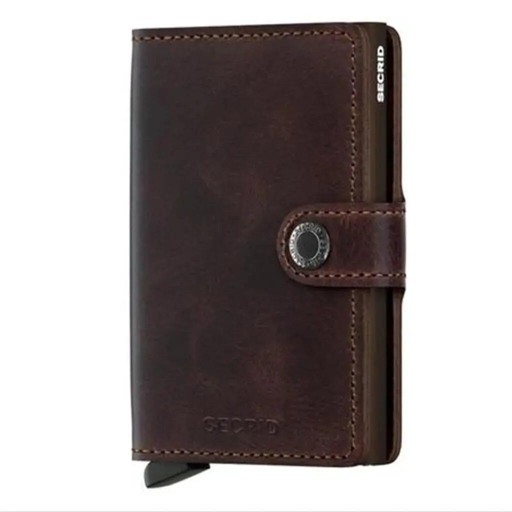 Secrid Miniwallet - Vintage Chocolate Leather - Chocolate