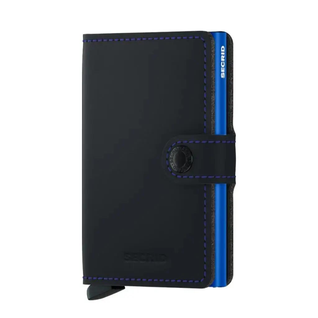 Secrid Miniwallet Matte Black & Blue