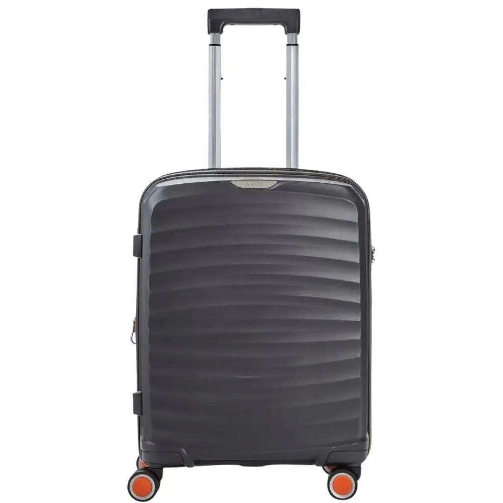 Rock Sunwave 54cm Carry On Hardsided Luggage - Charcoal