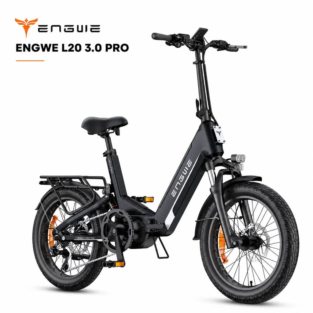 ENGWE L20 3.0 Pro Mid-Drive Electric Bike , folded, adult