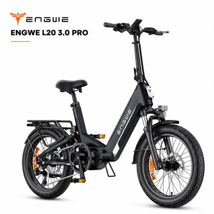 Vélo électrique ENGWE L20 3.0 Pro à moteur central, pliable, adulte
