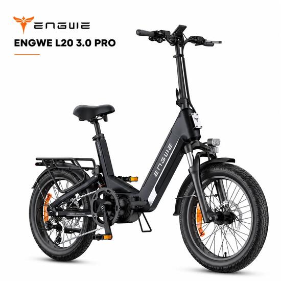 Vélo électrique ENGWE L20 3.0 Pro à moteur central, pliable, adulte
