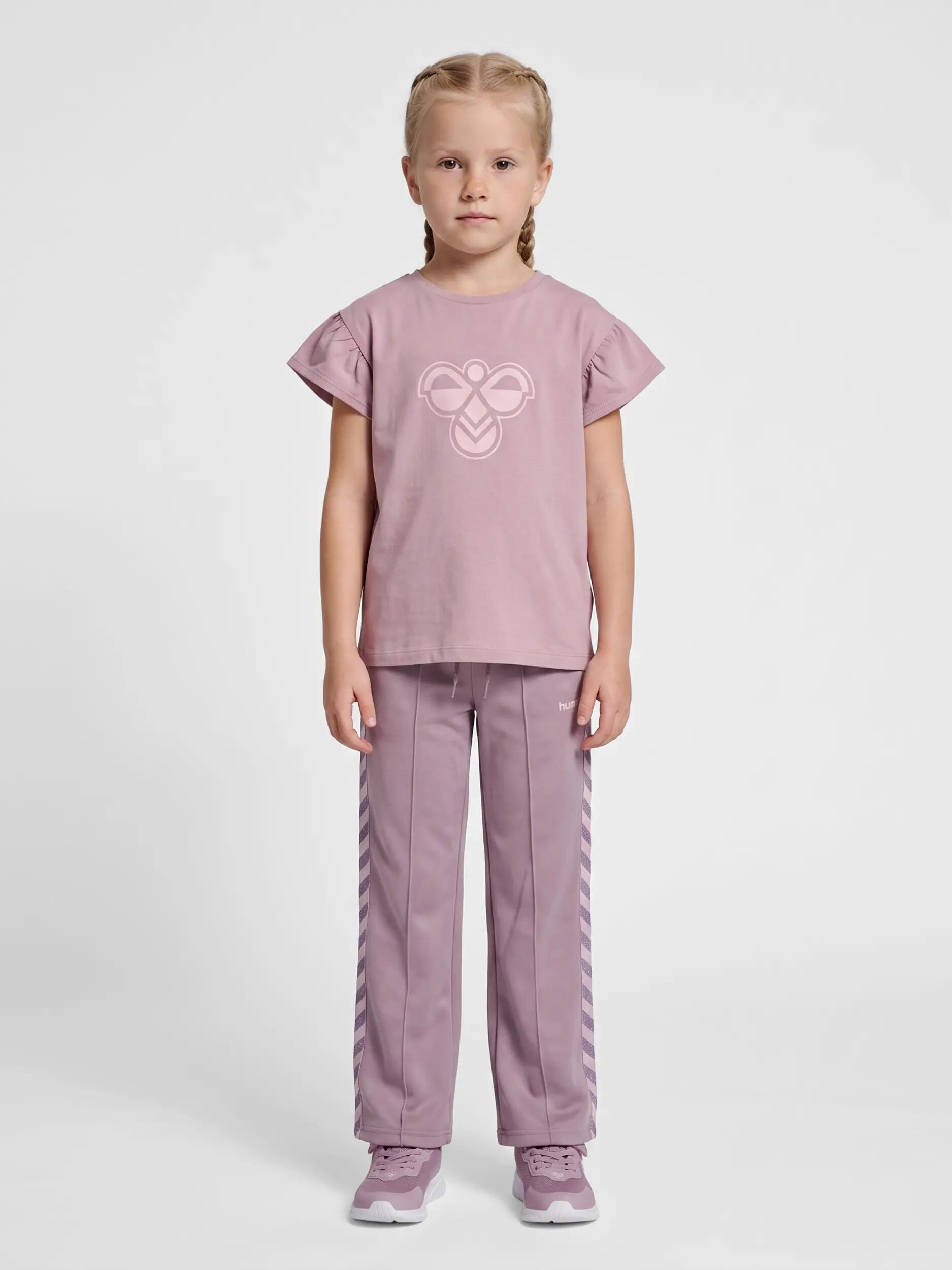 T-shirt arricciato ragazza Hummel 2/7