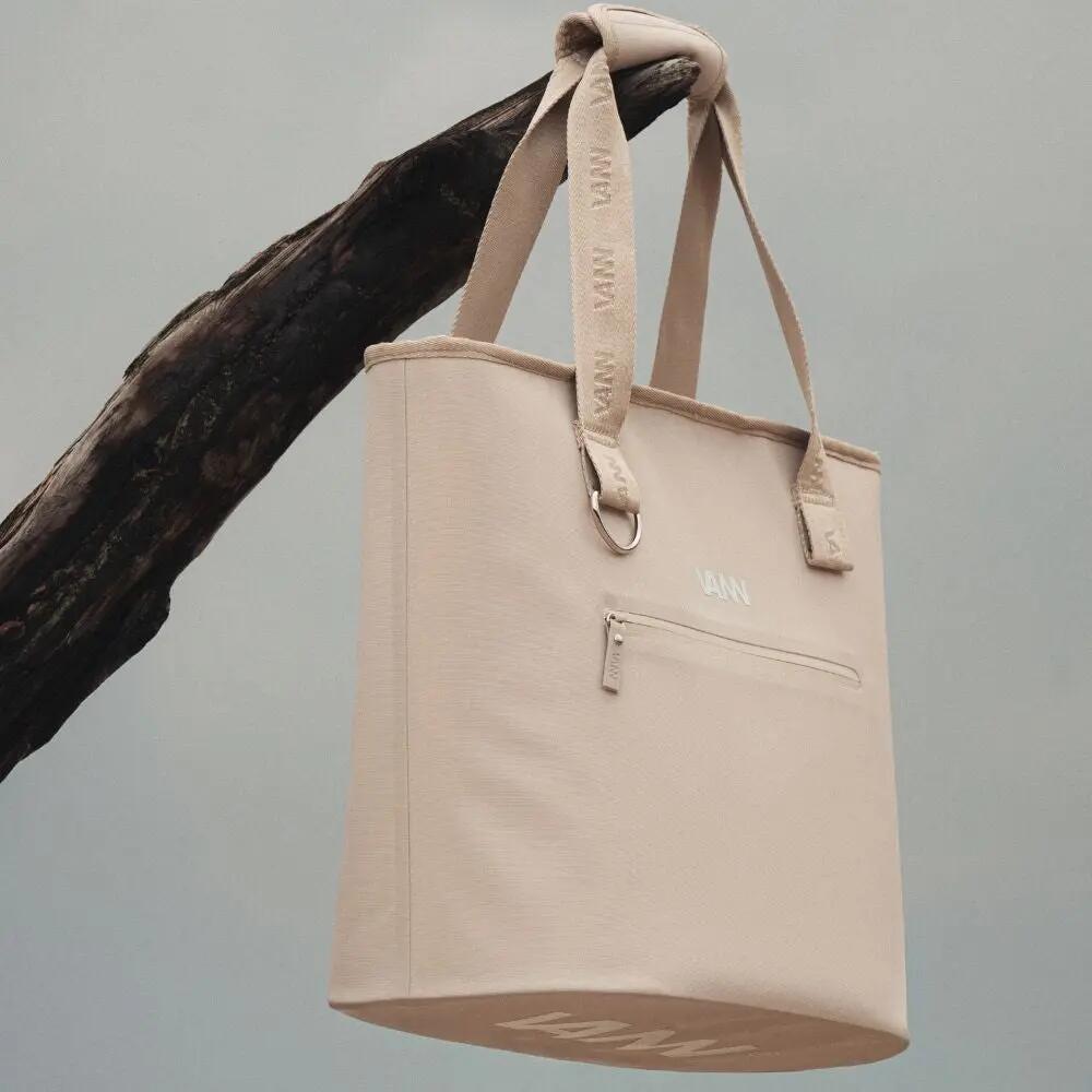 Koeltas - Pulse Totebag 28 L - strandtas met rits, 16 u koud - Oatmeal 9/11