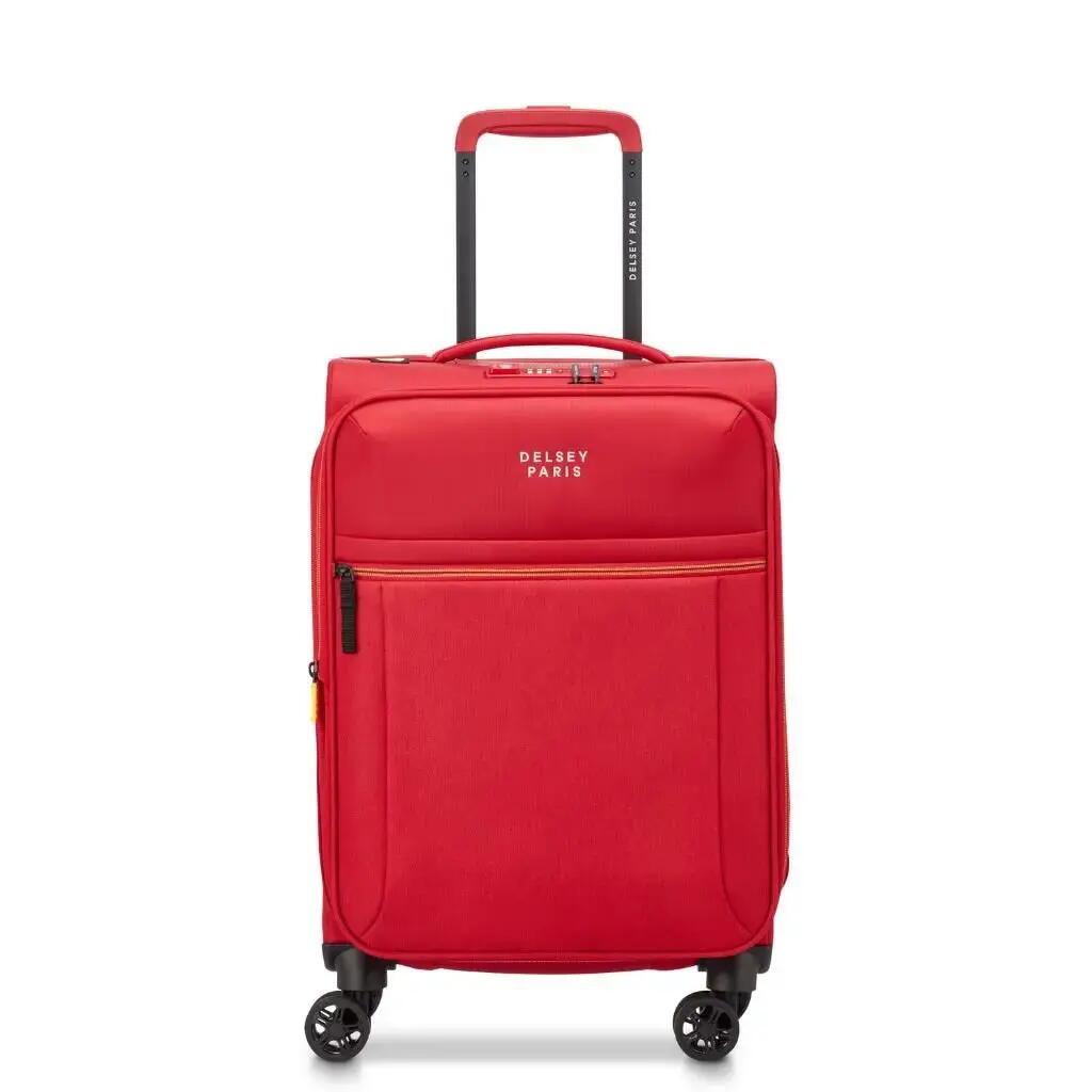 Delsey BROCHANT 3.0 55cm Carry On Softsided Luggage - Red