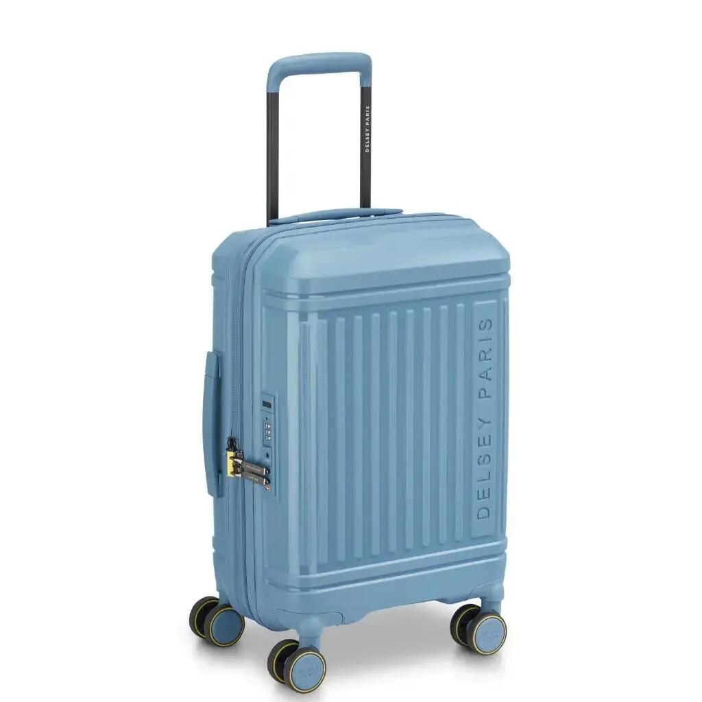 Delsey Lutece Lightweight EXP Carry On Suitcase - Blue