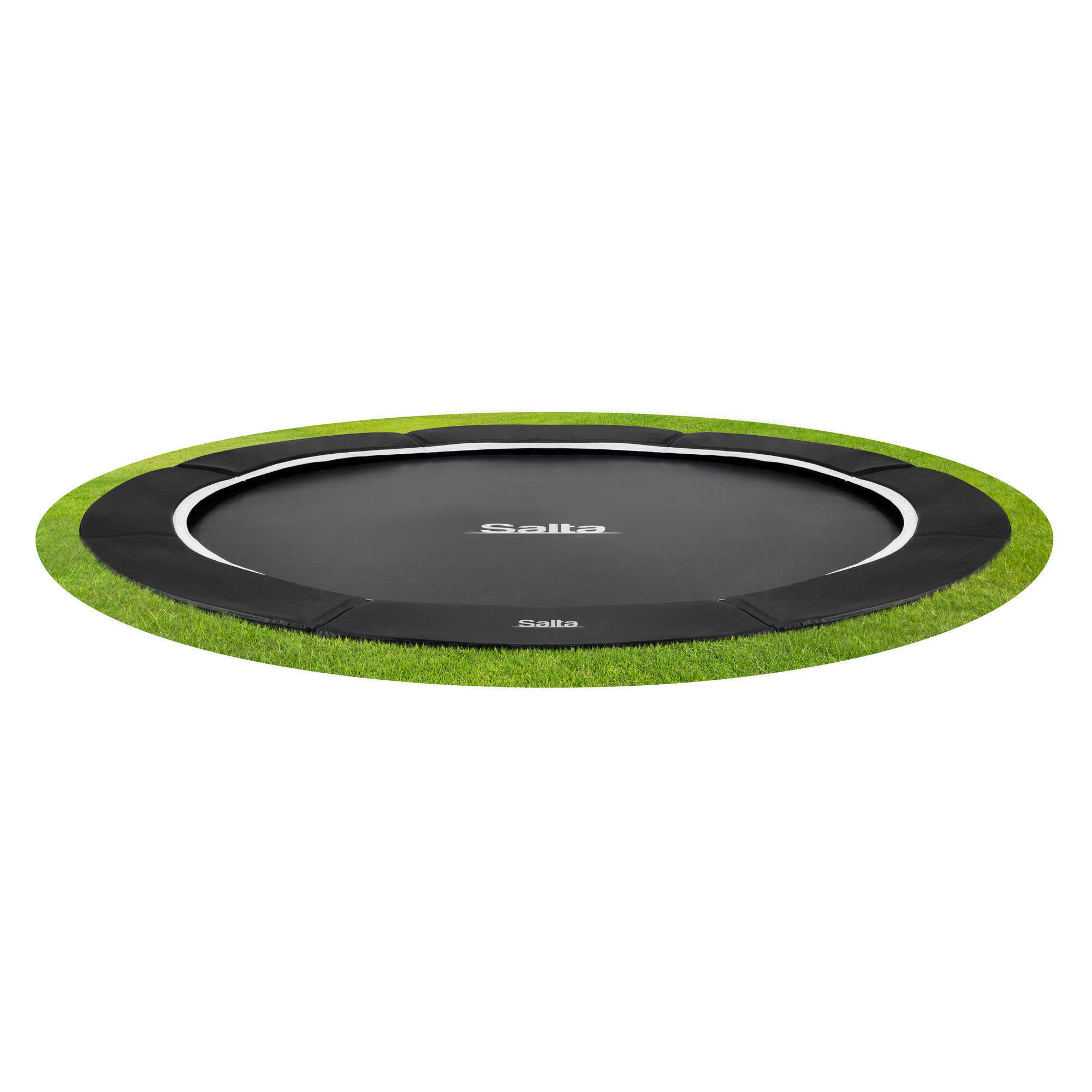 13ft Salta Royal Black Baseground Round Trampoline 1/7