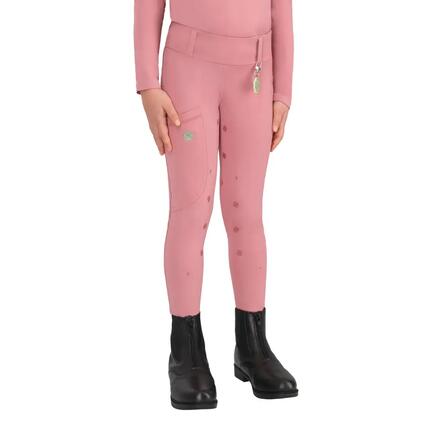 Legging équitation full grip fille QHP Lucky Start