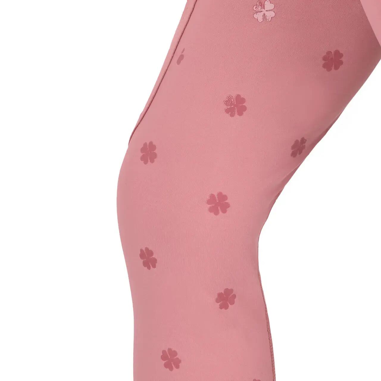 Dziewczęce legginsy jeździeckie z pełną przyczepnością QHP Lucky Start 7/7
