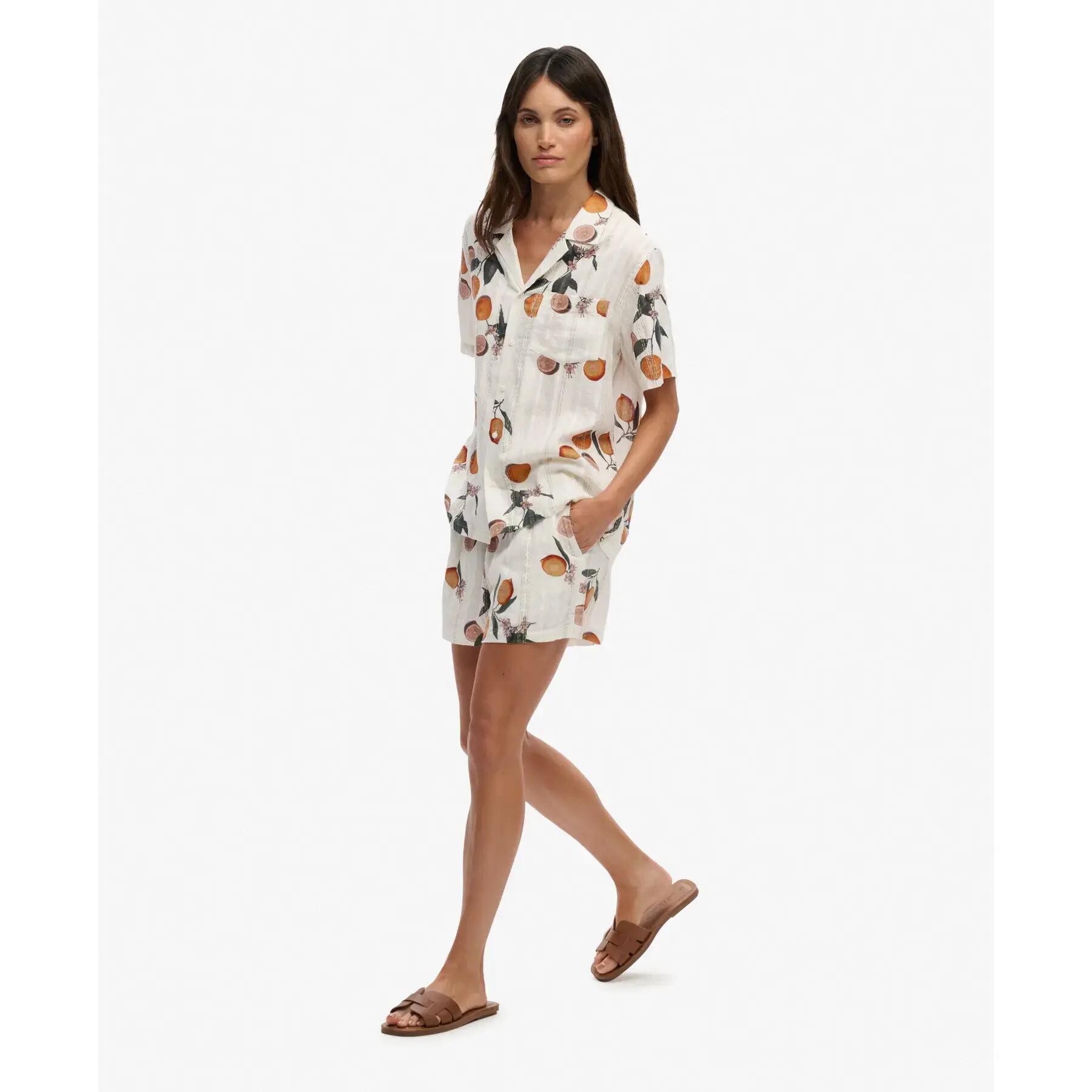 Calções de algodão estampados para mulher Superdry 6/7