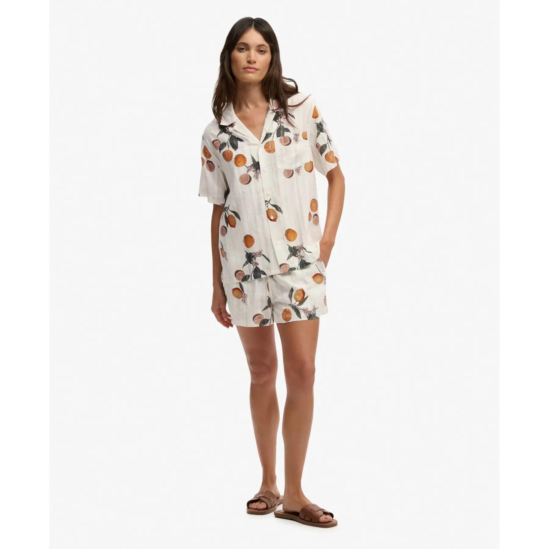 Calções de algodão estampados para mulher Superdry 3/7