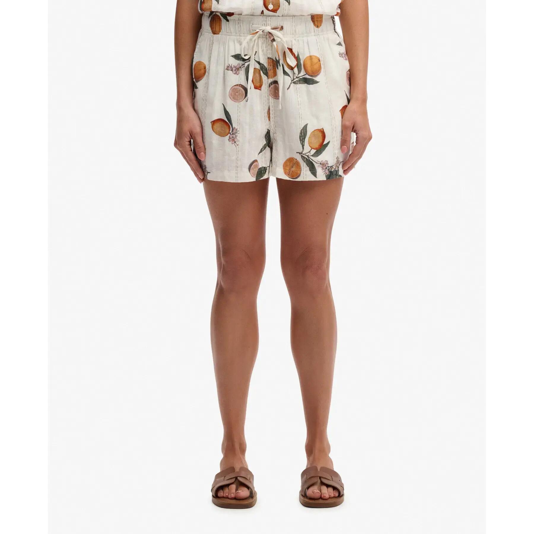 Calções de algodão estampados para mulher Superdry 2/7