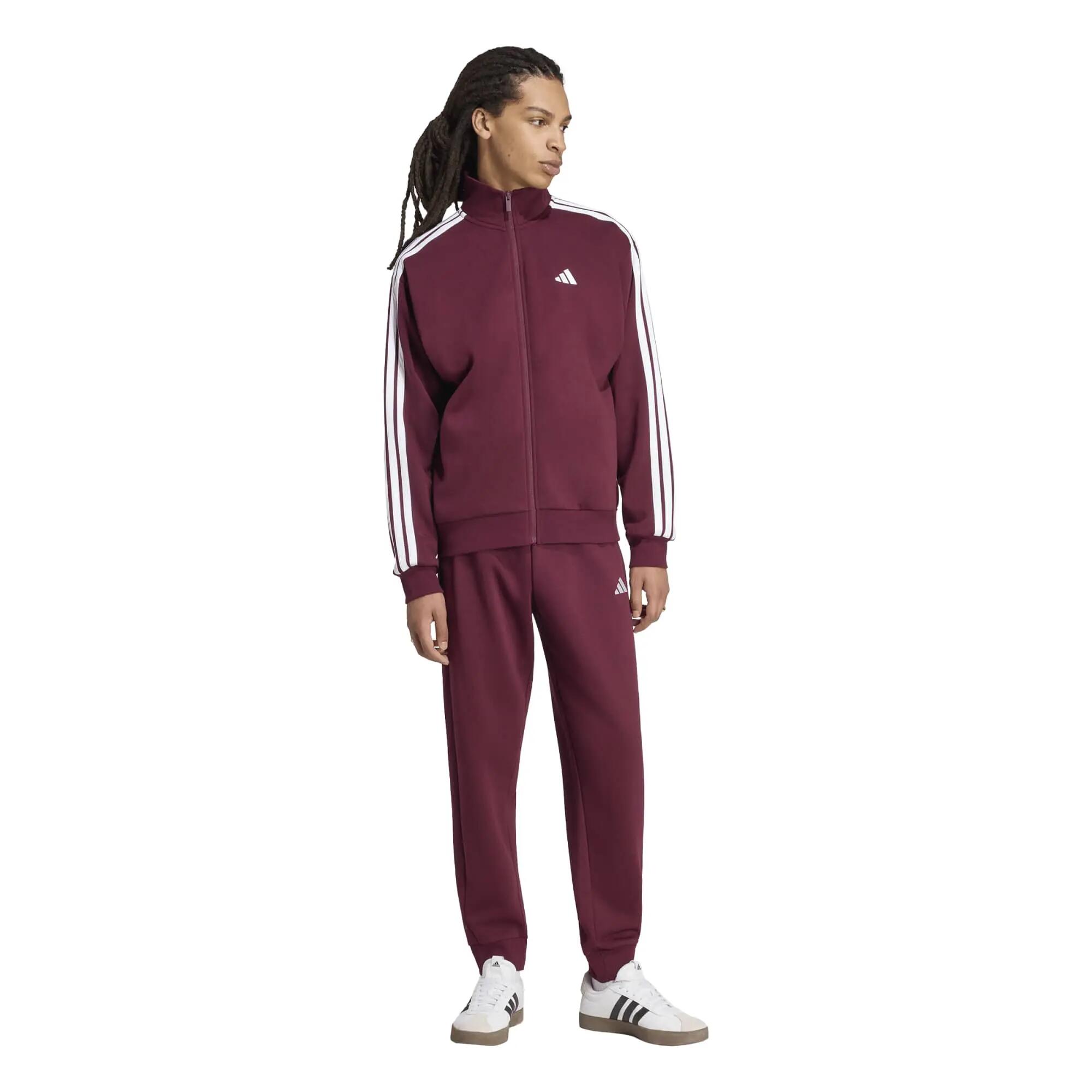 adidas Herren Trainingsanzug 3-Stripes Fleece Tracksuit 4/7