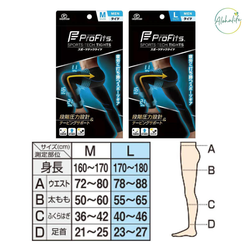 Pro-fits - 日本專業運動壓力褲 長款 (男士) PS326