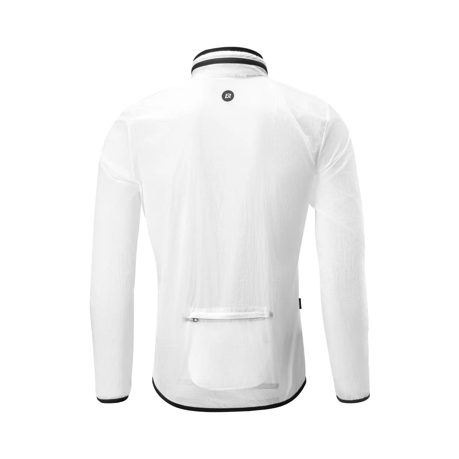 Leichte Reflektierjacke winddicht wasserabweisend mit versteckbarer Kapuze 7/8