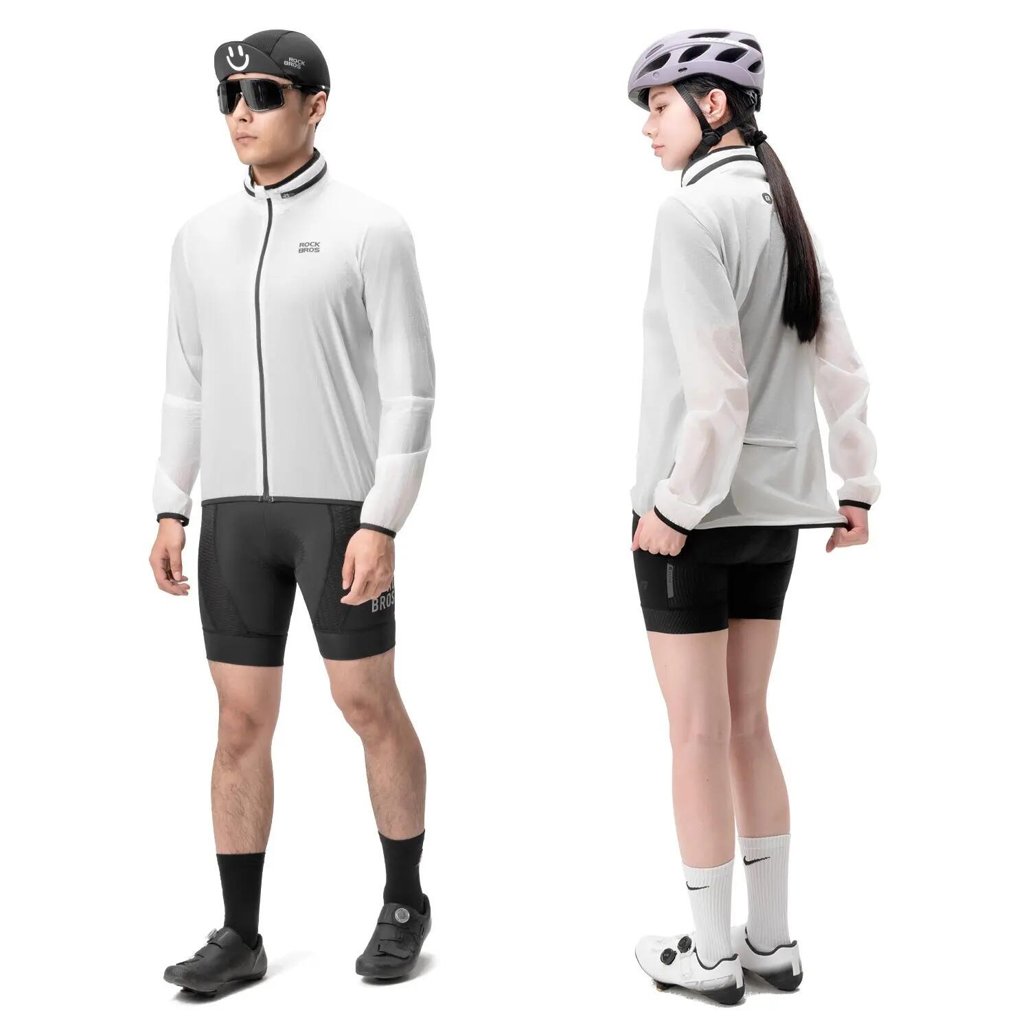 Leichte Reflektierjacke winddicht wasserabweisend mit versteckbarer Kapuze 6/8