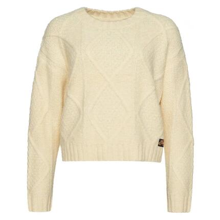Pull Blanc Femme Superdry Chunky