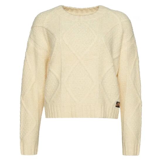 Pull torsadée épaisse femme Superdry