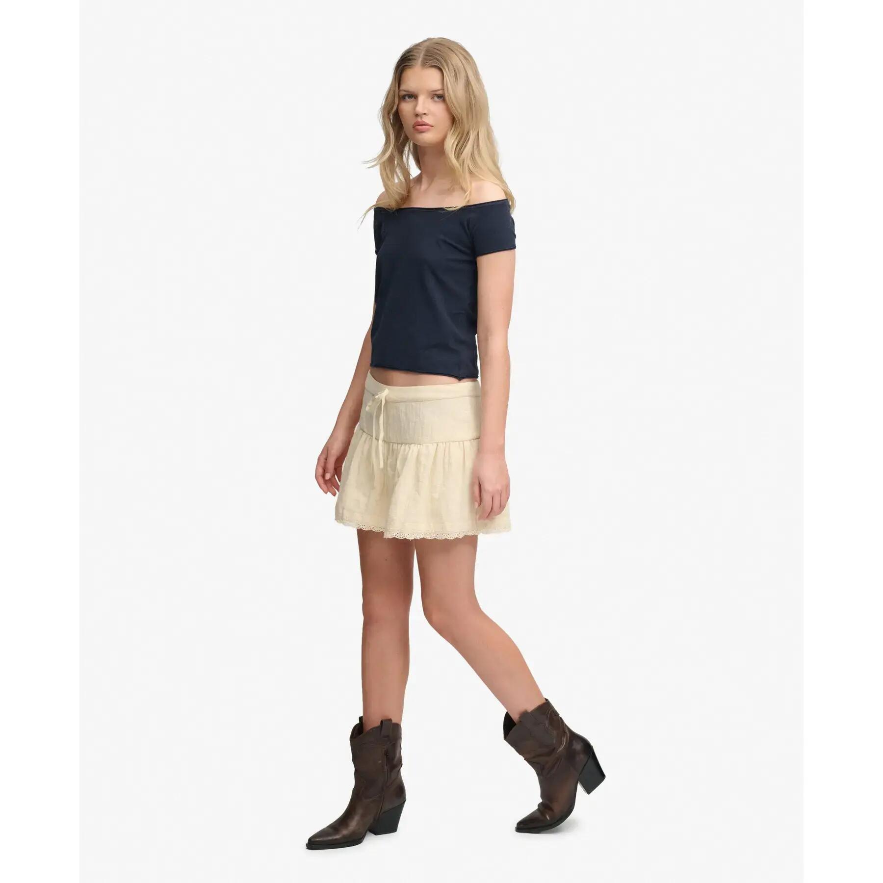 Mini saia com bordado feminina Superdry 6/7