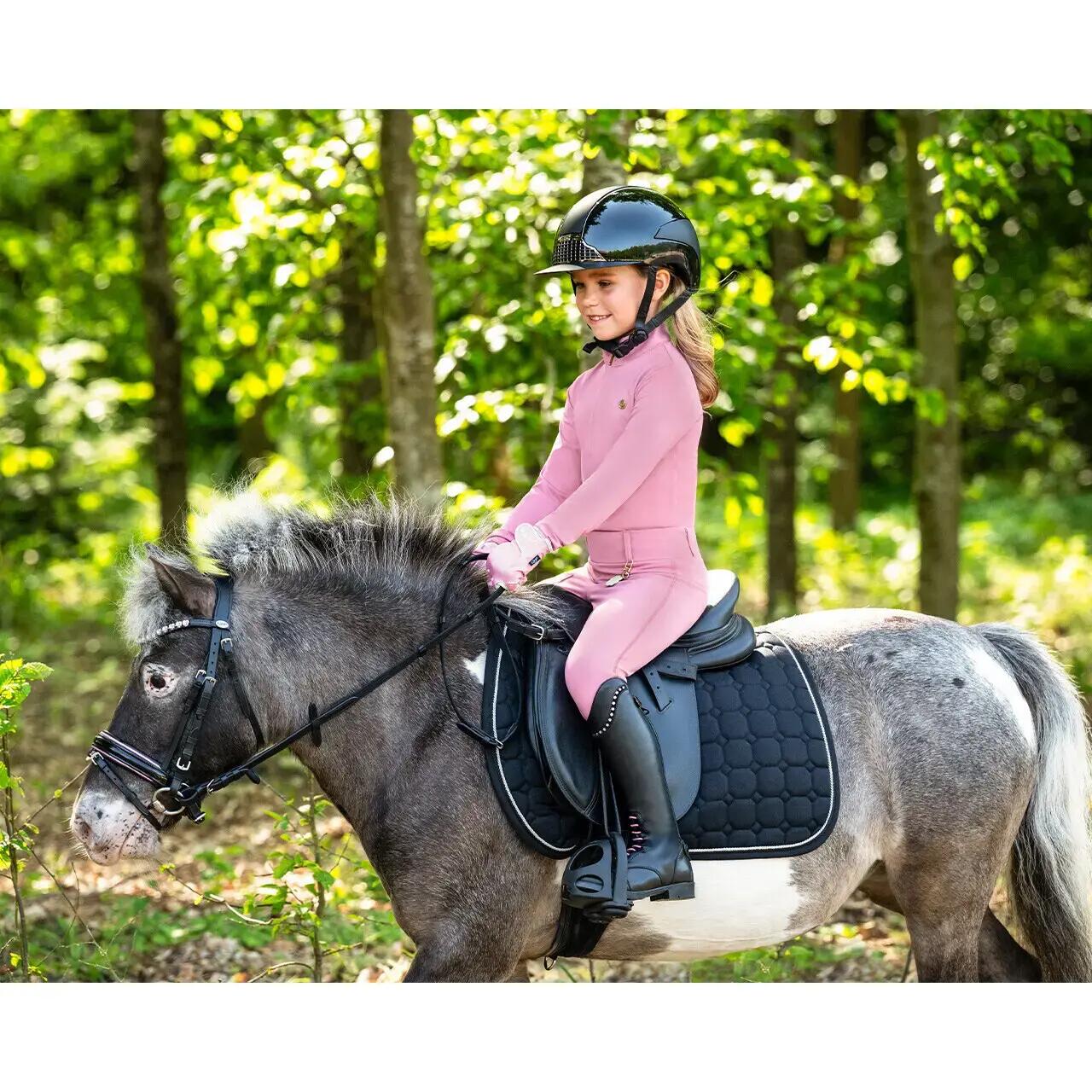 Długi rękaw polo konkursowe dla dziewczynki QHP Lucky Start 7/7