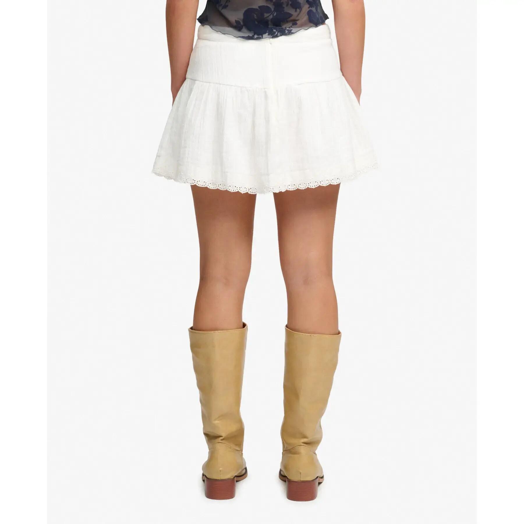 Mini saia com bordado feminina Superdry 5/7