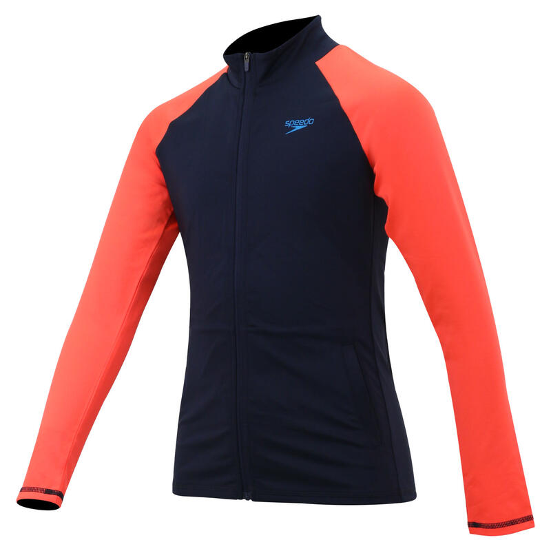 ESSENTIAL JUNIOR (AGED 8-14) LONG SLEEVE FULL ZIP RASH GUARD
