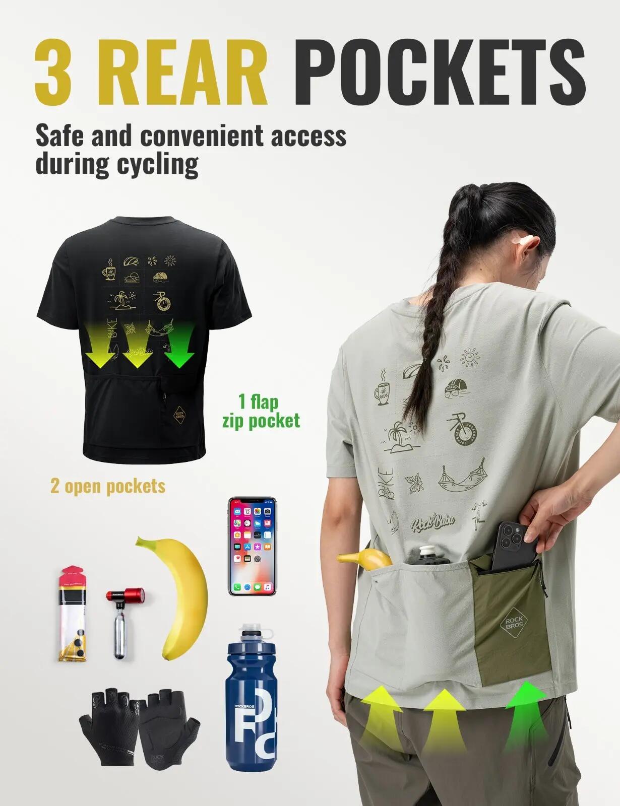 Kurzarm-Radtrikot UPF 50+ atmungsaktiv – leicht & vielseitig 4/6
