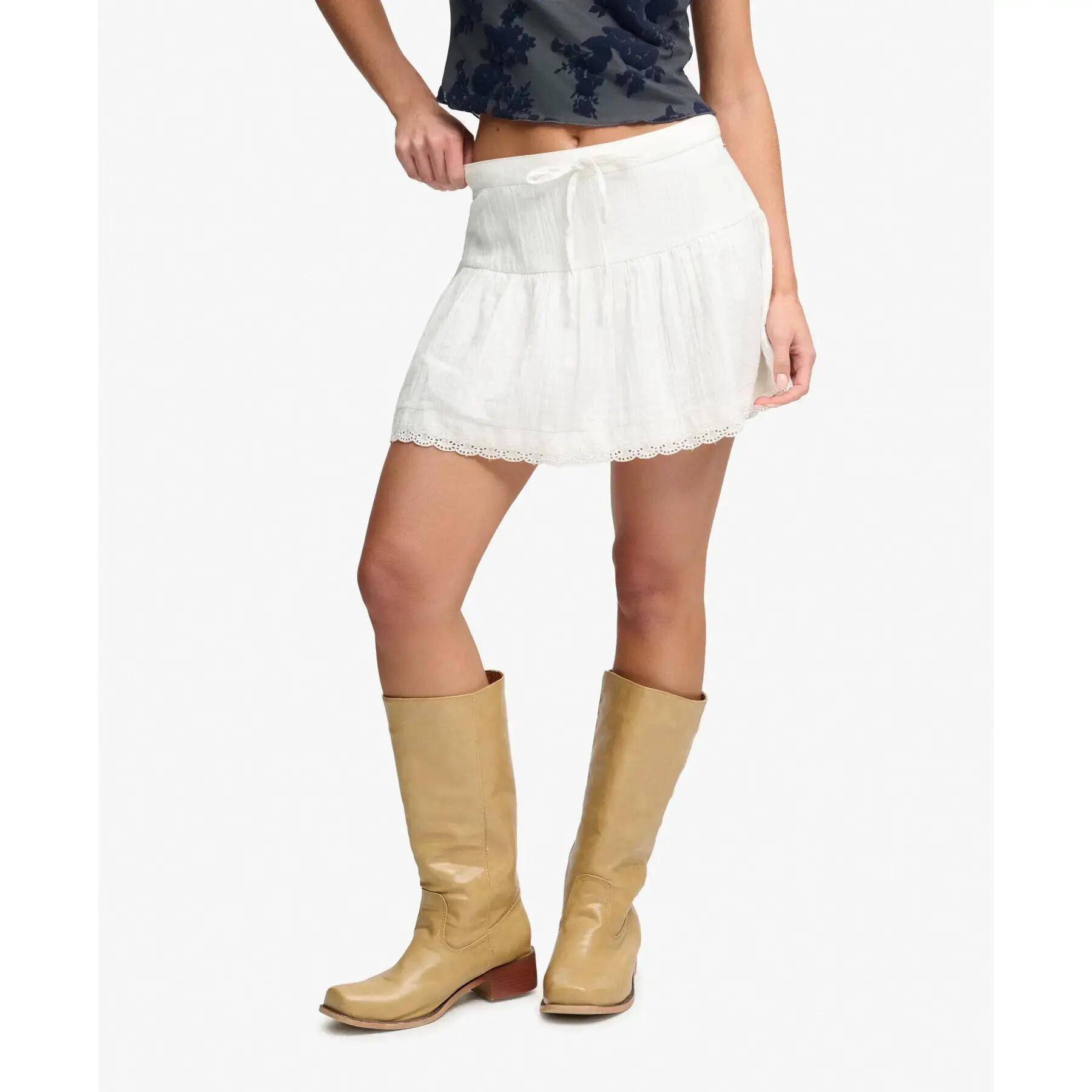 Mini saia com bordado feminina Superdry 3/7