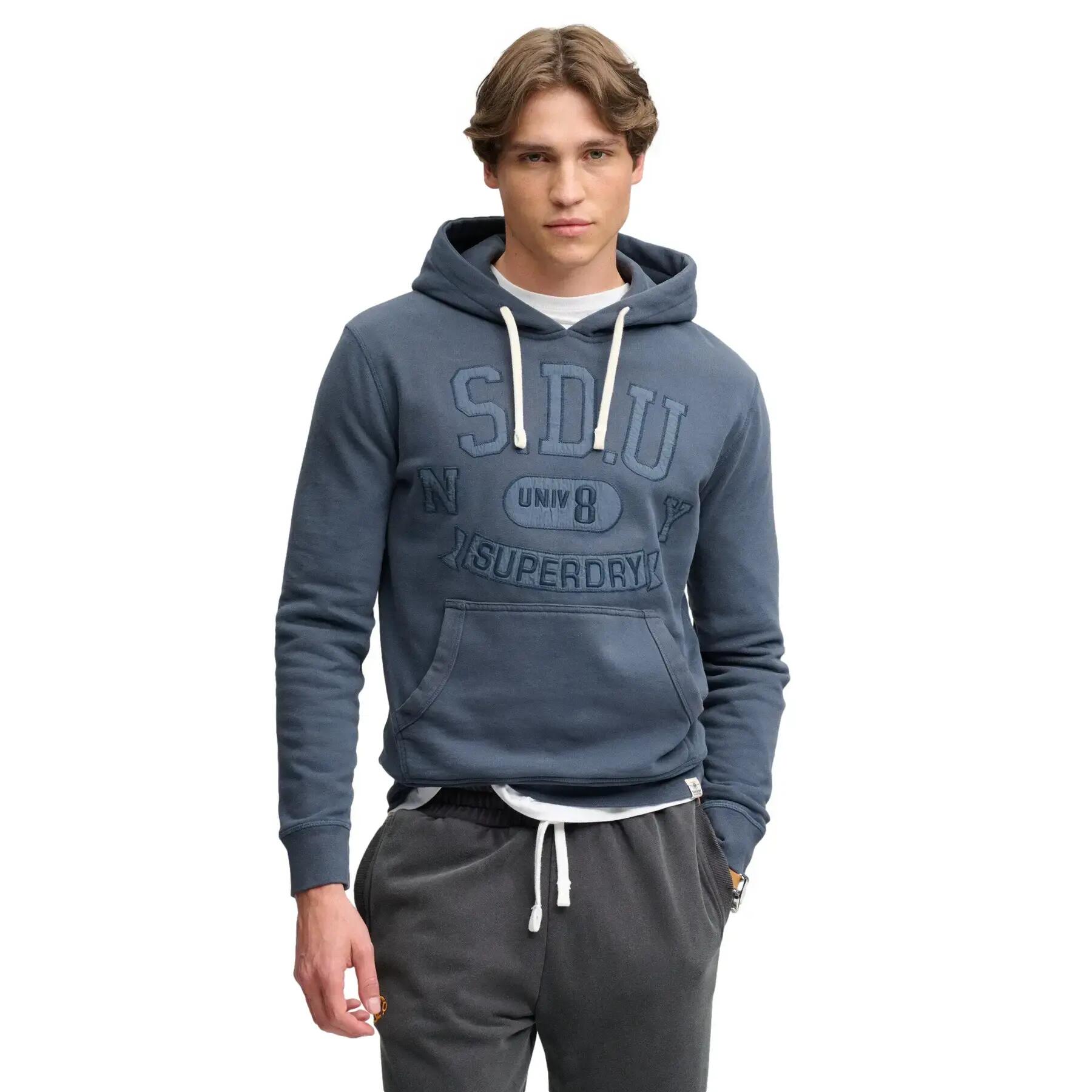 Felpa con cappuccio Superdry Tonal Applique 2/7