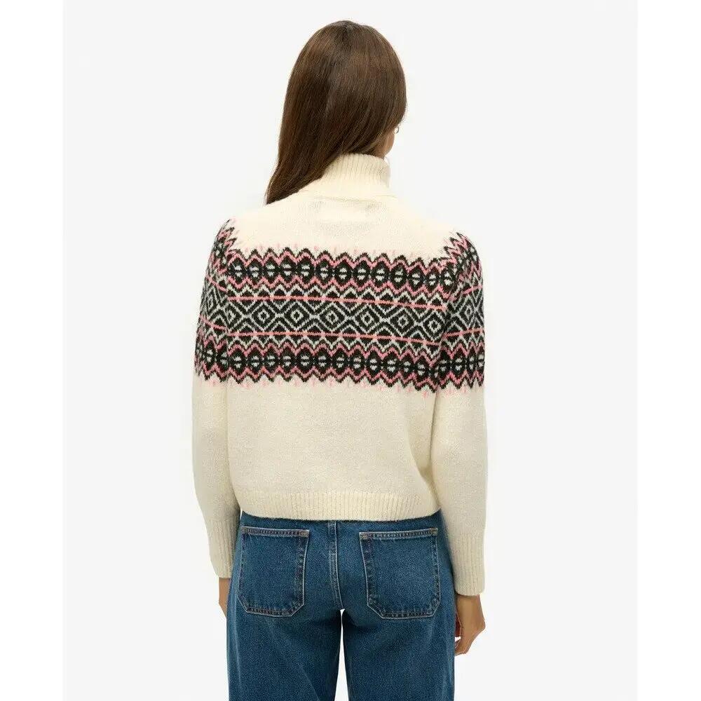 Pulôver jacquard com gola alta para mulher Superdry 4/6