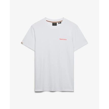 superdry T‑shirt Essential Company Logo brodé slim en coton – Sleet Grey