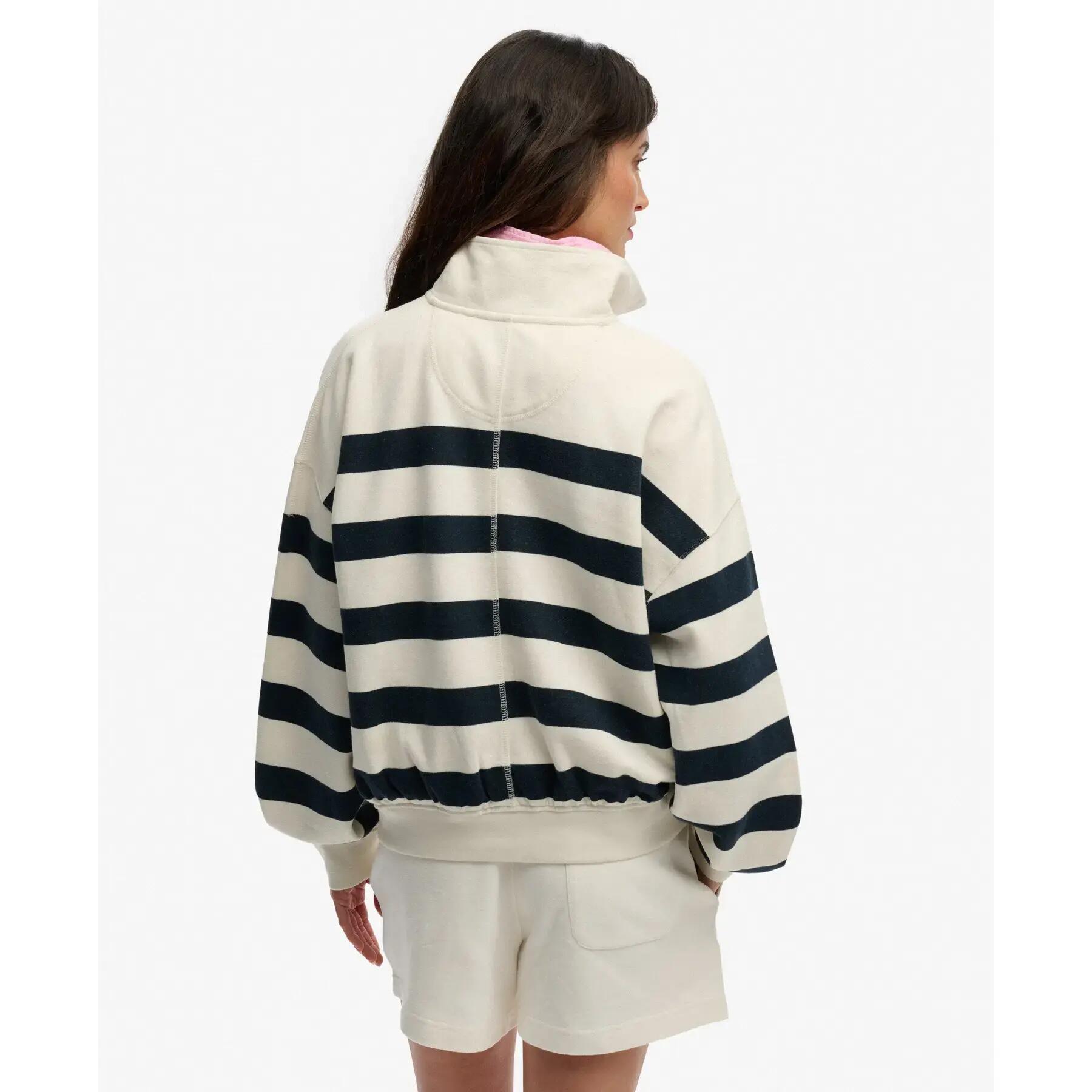 Kobiece pół-zapinane bluzy Superdry Studios Half 3/6