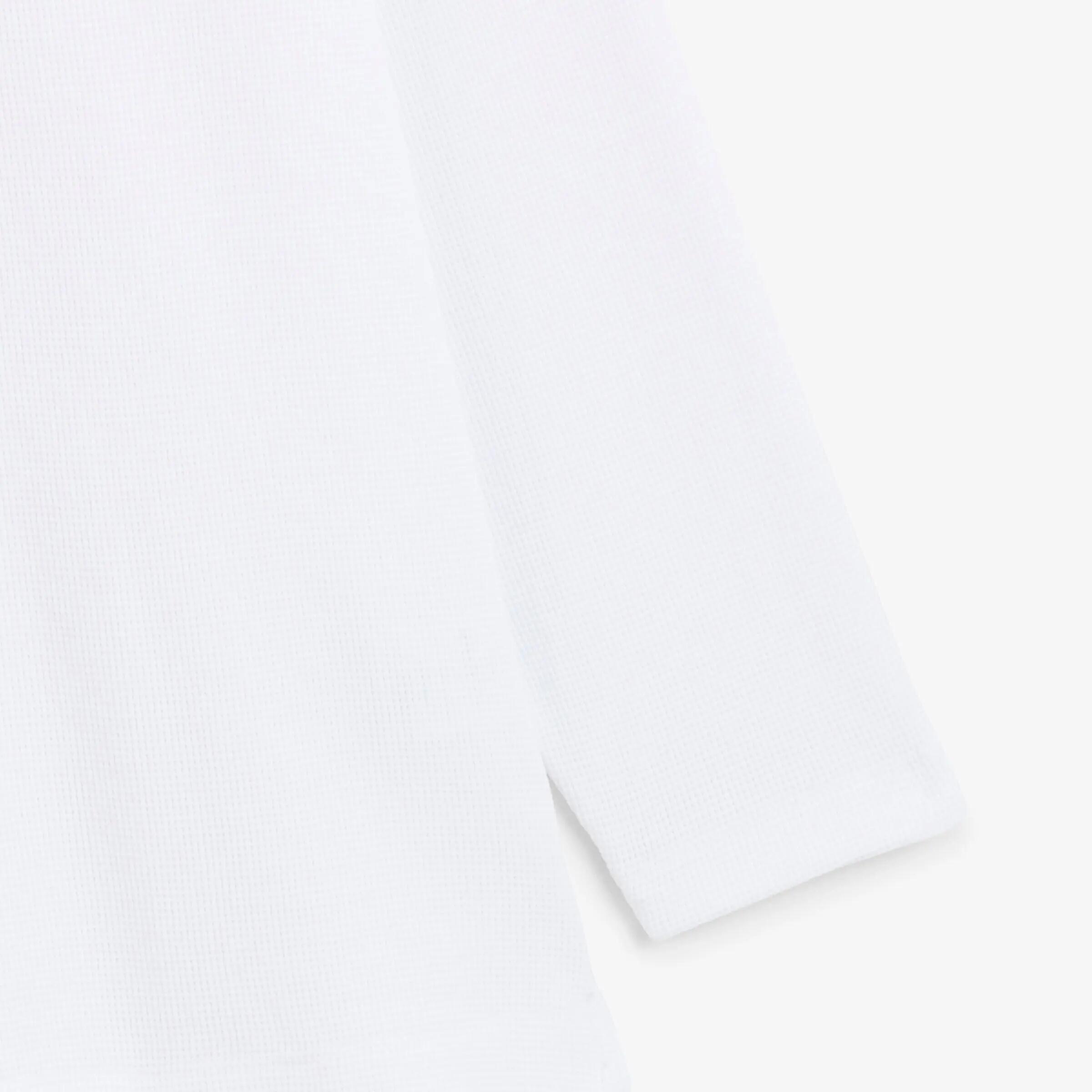 T-shirt met lange mouwen van gewafeld katoen en ronde hals 4/4